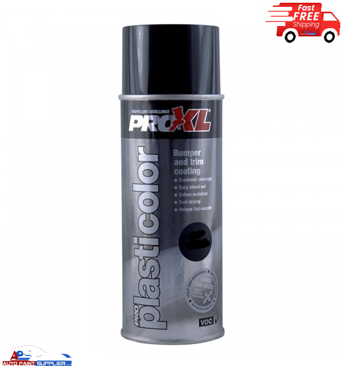 ProXL Plasticolor Plastic Bumper Paint Aerosol 400ml Dark Grey